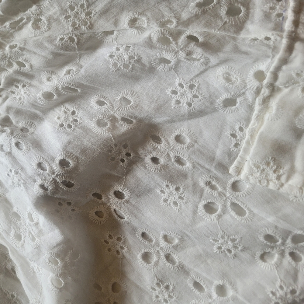 NU DENMARK White Eyelet Cargo Maxi Skirt. Sz S. NWT - Picture 6 of 9